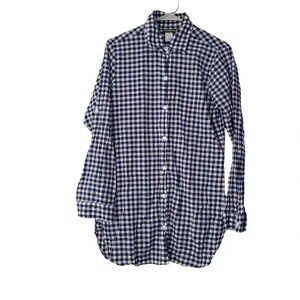 Tommy Bahama Women's Shirt Dress Size M Multicolor 100% Cotton Check Long Sleeve